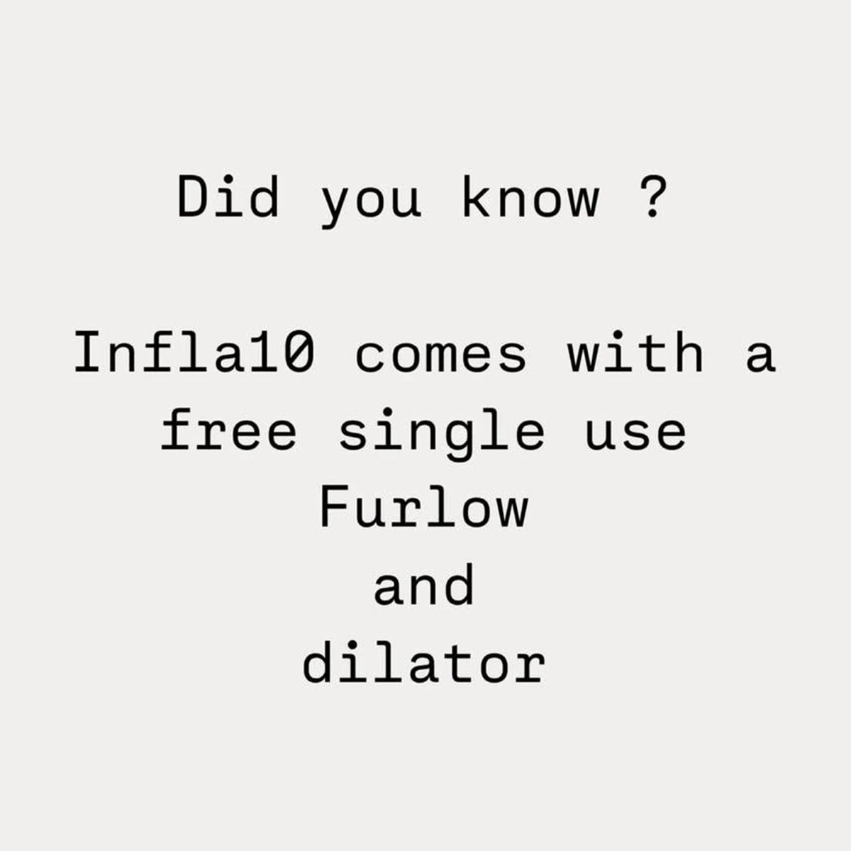 Did you know?

Infla10 comes with a free single-use Furlow and dilator.

Visit: rigicon.com/hl-insertion-t…

#WeAreProstheticUrology