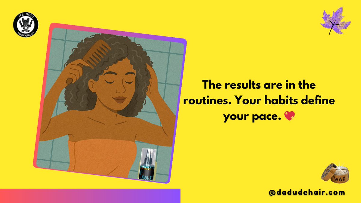 DaDudeyounghair's tweet image. The results are in the routines. Your habits define your pace.  💖🌟
#friyay  #RoutineWins #FeelGoodLookGreat