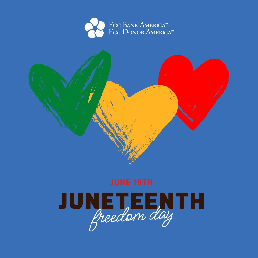 Today, we honor Juneteenth — a day of freedom, reflection, and progress. At EDA, we stand in support of equity in all forms, including access to family-building for everyone.

#Juneteenth