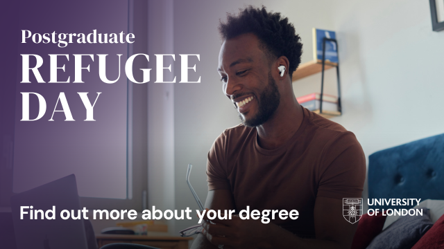 Are you interested in learning more about studying Refugee Protection or Human Rights online?   

Our experienced academic staff will be on hand to answer your questions in our Refugee Day webinars tomorrow ✊ 

Secure your place now: london.ac.uk/news-events/ev…