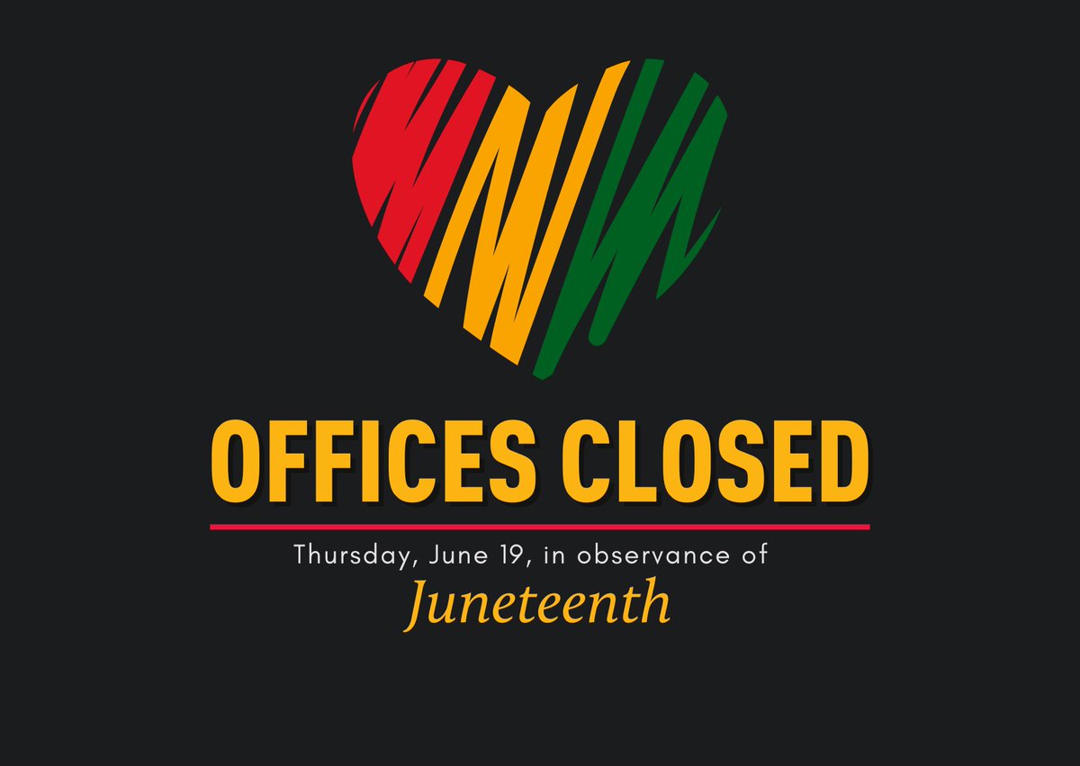KDWP offices are closed today, June 19, in observance of the state and federal holiday, Juneteenth. Regular office hours will resume on June 20.

Visit ksoutdoors.com for information about Kansas state parks, hunting, fishing, wildlife, and more.