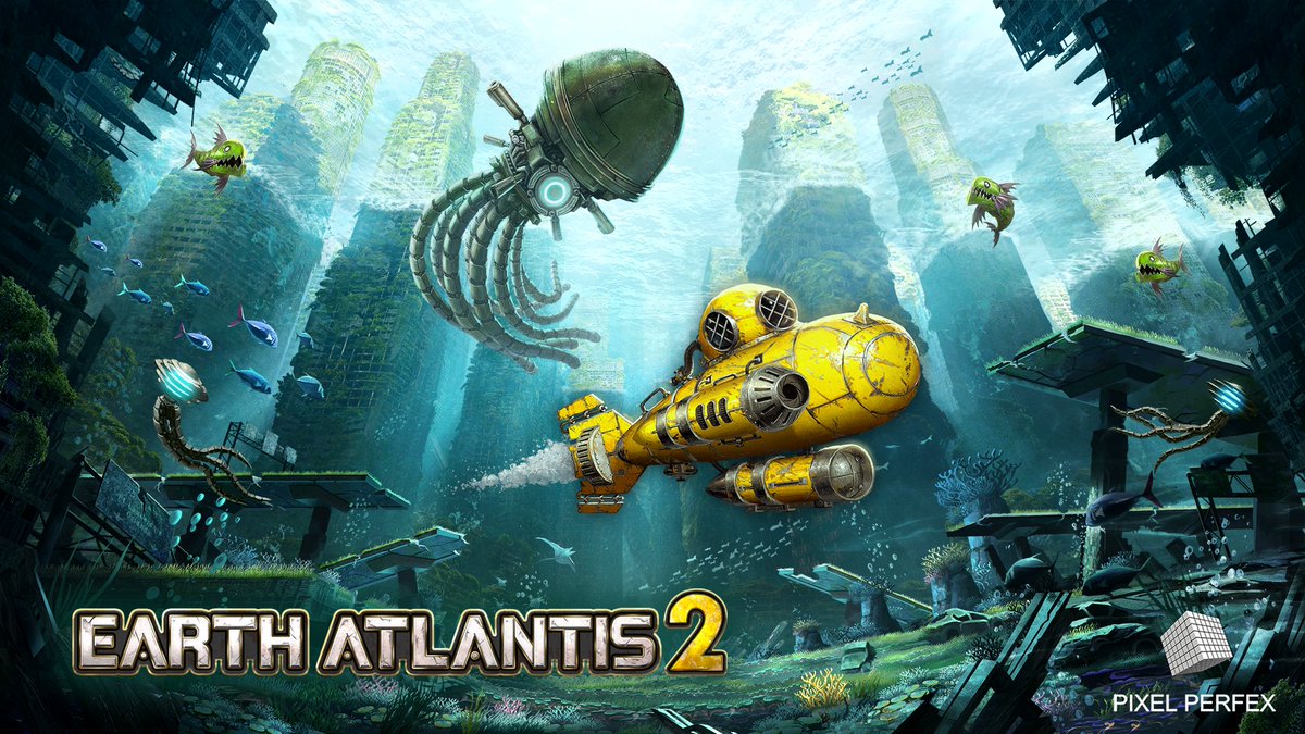 PixelPerfex's tweet image. Earth Atlantis 2 - KeyArt Revealed!!
#IndieGame #IndieDev #GameDev #Shmups #STG #PixelArt #shmup #ドット絵 #EarthAtlantis2