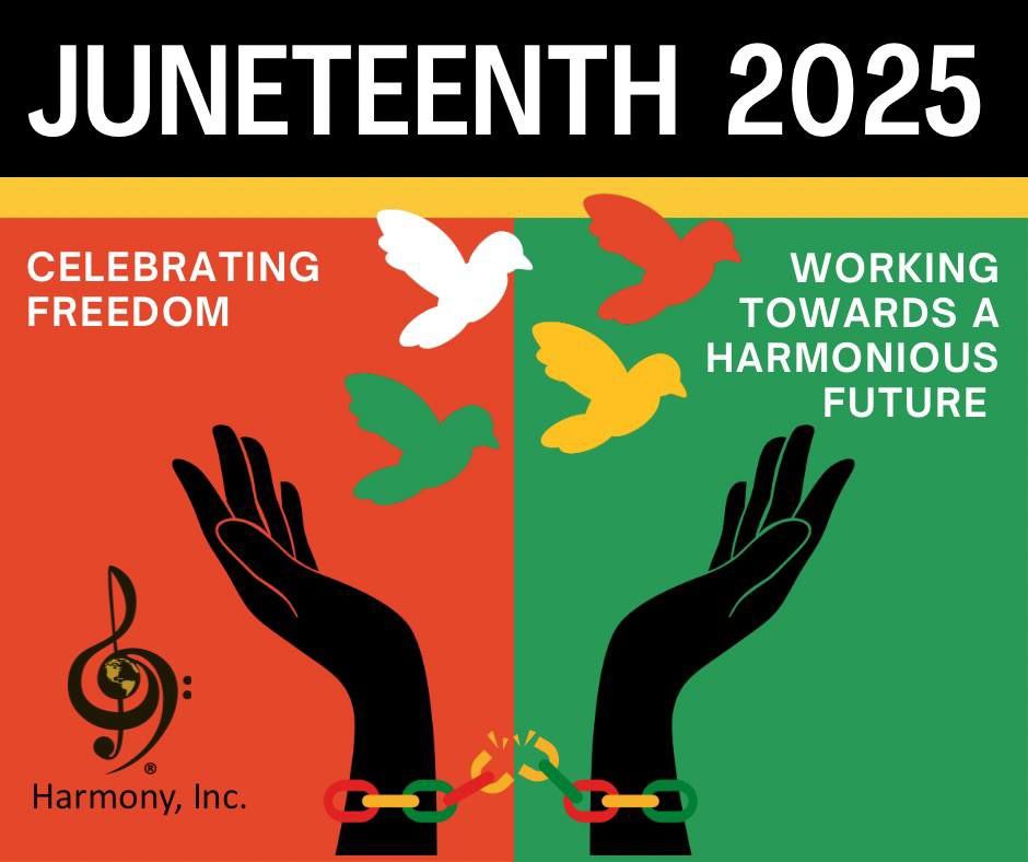 As we reflect on the freedom Juneteenth granted to enslaved African Americans and the ongoing fight for equality, Harmony, Inc. pledges our commitment to work towards a more harmonious future for all.
