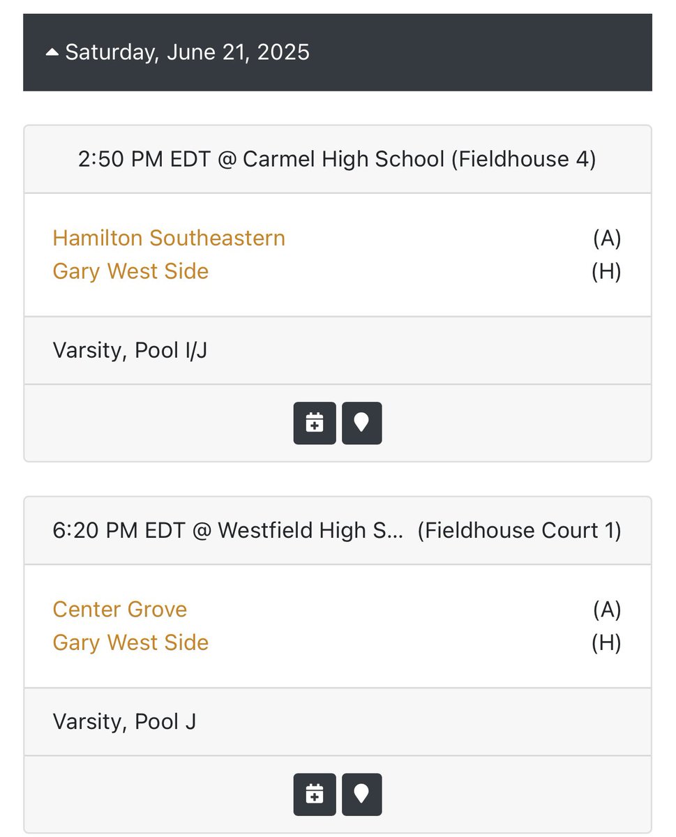 Great opportunity for our program! Charlie Hughes Showcase schedule!