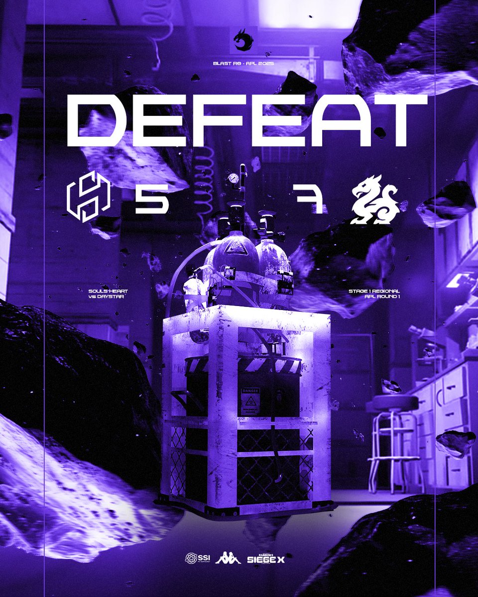 Soul's Heart Esport (@soulsheartoff) on Twitter photo Sadly we take our first defeat against <a href="/LatentDragonHK/">Latent Dragon Esports</a>. But this isn't the end we will be back🔥
#R6APL / #SoulsHeartForever💜🤍 Sadly we take our first defeat against <a href="/LatentDragonHK/">Latent Dragon Esports</a>. But this isn't the end we will be back🔥
#R6APL / #SoulsHeartForever💜🤍
