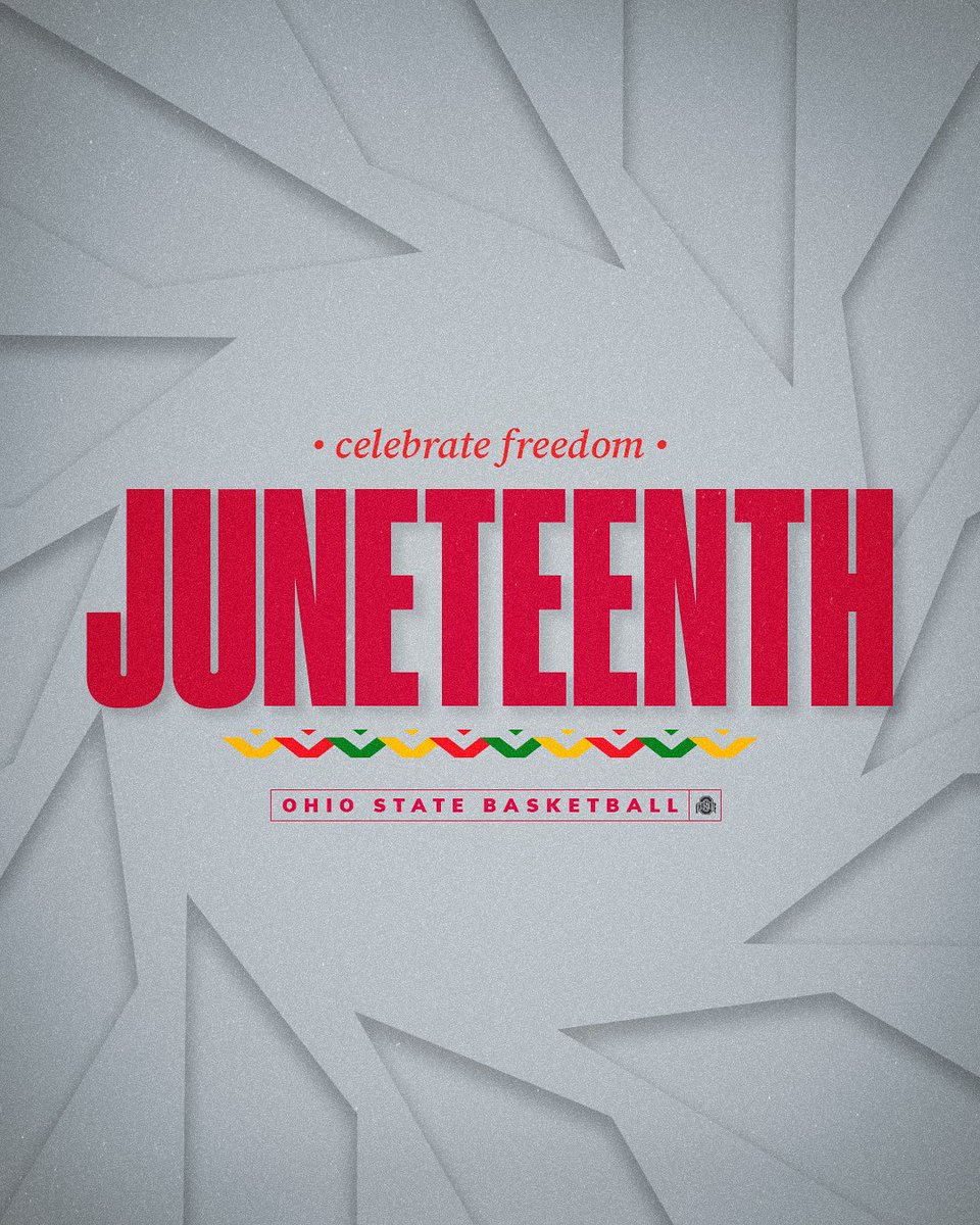 Celebrating freedom today &amp; everyday 🌰

#GoBucks | #Juneteeth