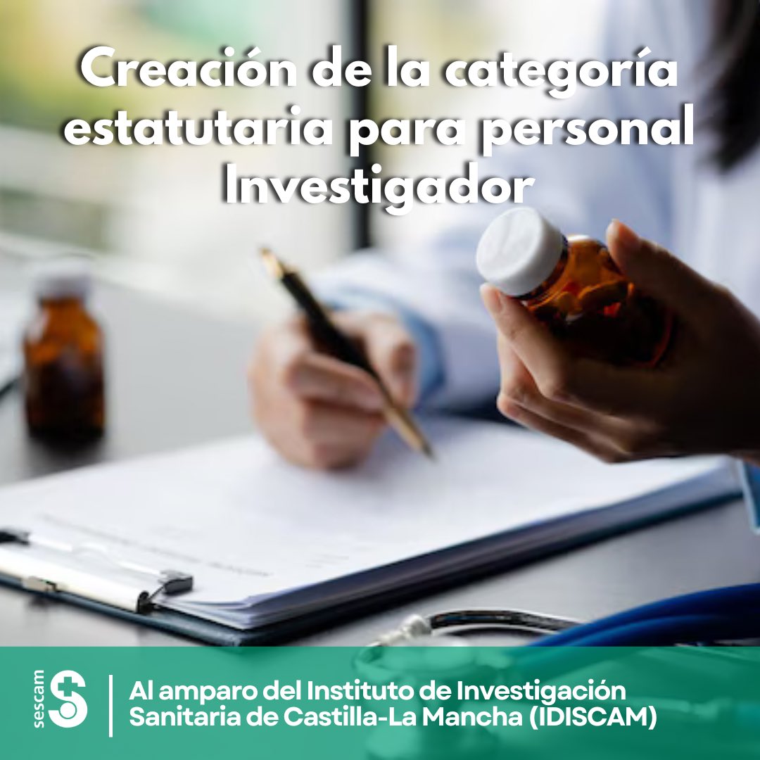 👩‍⚕️ #CLM creará en otoño la categoría estatutaria para personal investigador. 

✅ Permitirá estabilidad y desarrollo profesional a los mismos.

ℹ️ sescam.castillamancha.es