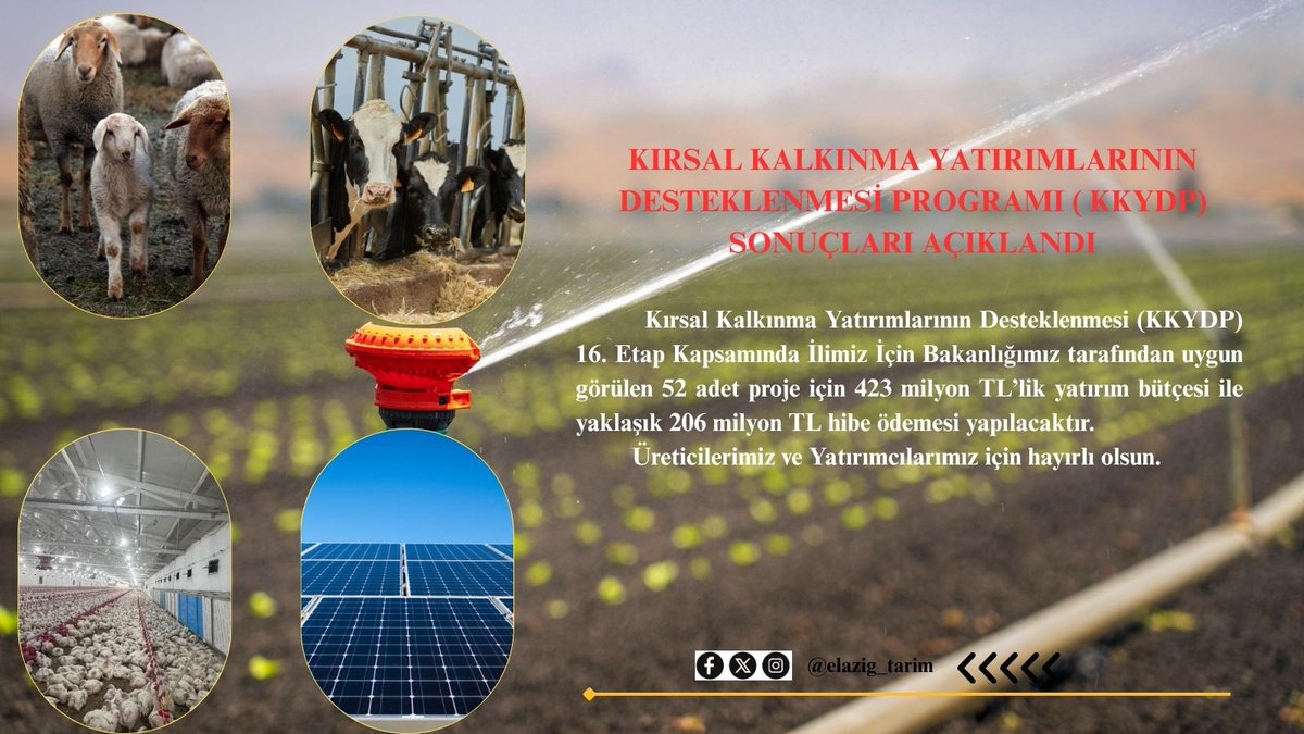 Elazığ İl Tarım ve Orman Müdürlüğü (@elazig_tarim) on Twitter photo 