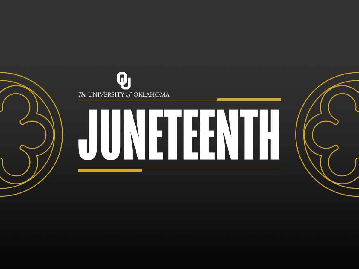 Today, we honor Juneteenth, a day in 1865 that marked the end of slavery in the U.S.

Enjoy the day, Sooner Nation.