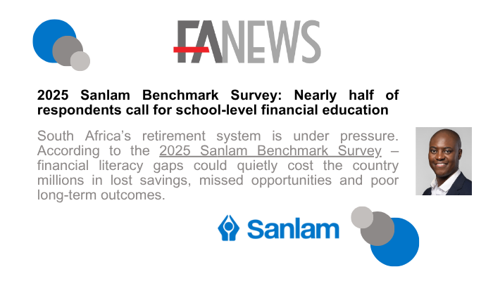 2025 Sanlam Benchmark Survey: Nearly half of respondents call for school-level financial education tinyurl.com/25ec8ppe

<a href="/sanlam/">Sanlam</a>
