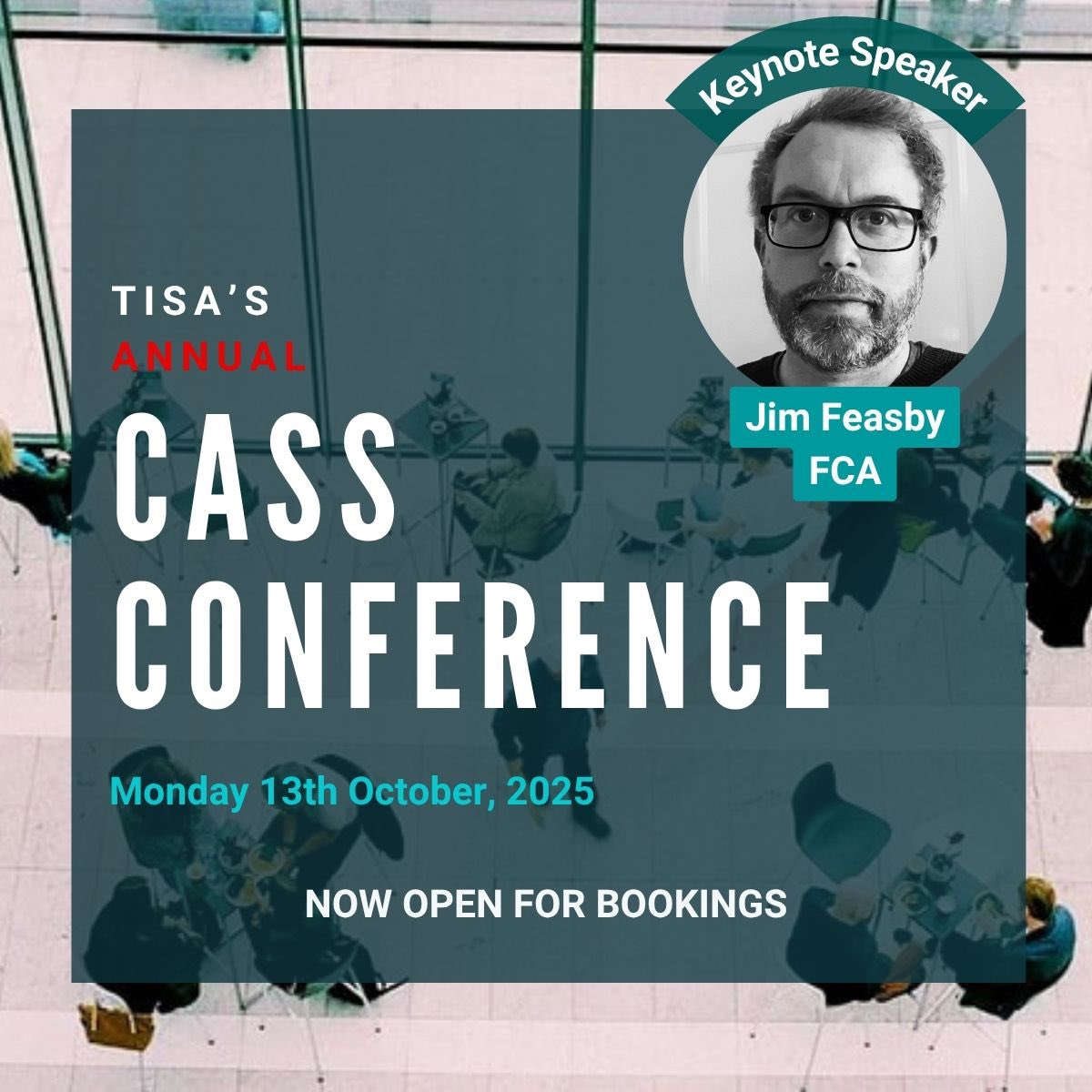 TISA Annual CASS Conference 2025 
13 October | Kindly hosted by <a href="/CMS_law/">CMS UK</a>

We're thrilled to confirm Jim Feasby, Head of Client Assets at the FCA, as our first keynote speaker.

🎟️ Book your place today: tisa.uk.com/product/tisa-a…