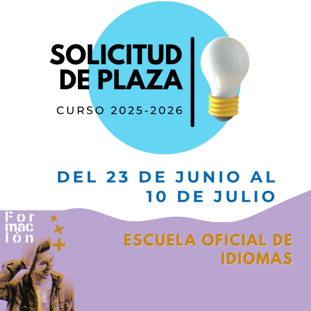 ⭕Procedimiento de admisión del alumnado, en la Escuela Oficial de Idiomas para el curso académico 2025-2026 🙋‍♂️

📆Periodo de inscripción del 23 de junio al 10 de julio

👉f.mtr.cool/wxxnstkhdj