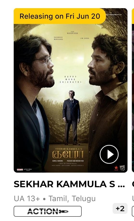 Viral Cinema (@viral_cinema) on Twitter photo #Kuberaa - BOOKINGS OPEN in All PVR properties , Seats are filling fast.
All set for grand release tomorrow.
pvrcinemas.com/moviesessions/…
TN release by <a href="/Romeopictures_/">Romeo Pictures</a> <a href="/mynameisraahul/">raahul</a>
<a href="/dhanushkraja/">Dhanush</a> <a href="/iamnagarjuna/">Nagarjuna Akkineni</a> <a href="/iamRashmika/">Rashmika Mandanna</a> <a href="/sekharkammula/">Sekhar Kammula</a> <a href="/ThisIsDSP/">DEVI SRI PRASAD</a> <a href="/amigoscreation/">Amigos Creations</a> <a href="/SVCLLP/">Sree Venkateswara Cinemas LLP</a> #Kuberaa - BOOKINGS OPEN in All PVR properties , Seats are filling fast.
All set for grand release tomorrow.
pvrcinemas.com/moviesessions/…
TN release by <a href="/Romeopictures_/">Romeo Pictures</a> <a href="/mynameisraahul/">raahul</a>
<a href="/dhanushkraja/">Dhanush</a> <a href="/iamnagarjuna/">Nagarjuna Akkineni</a> <a href="/iamRashmika/">Rashmika Mandanna</a> <a href="/sekharkammula/">Sekhar Kammula</a> <a href="/ThisIsDSP/">DEVI SRI PRASAD</a> <a href="/amigoscreation/">Amigos Creations</a> <a href="/SVCLLP/">Sree Venkateswara Cinemas LLP</a>