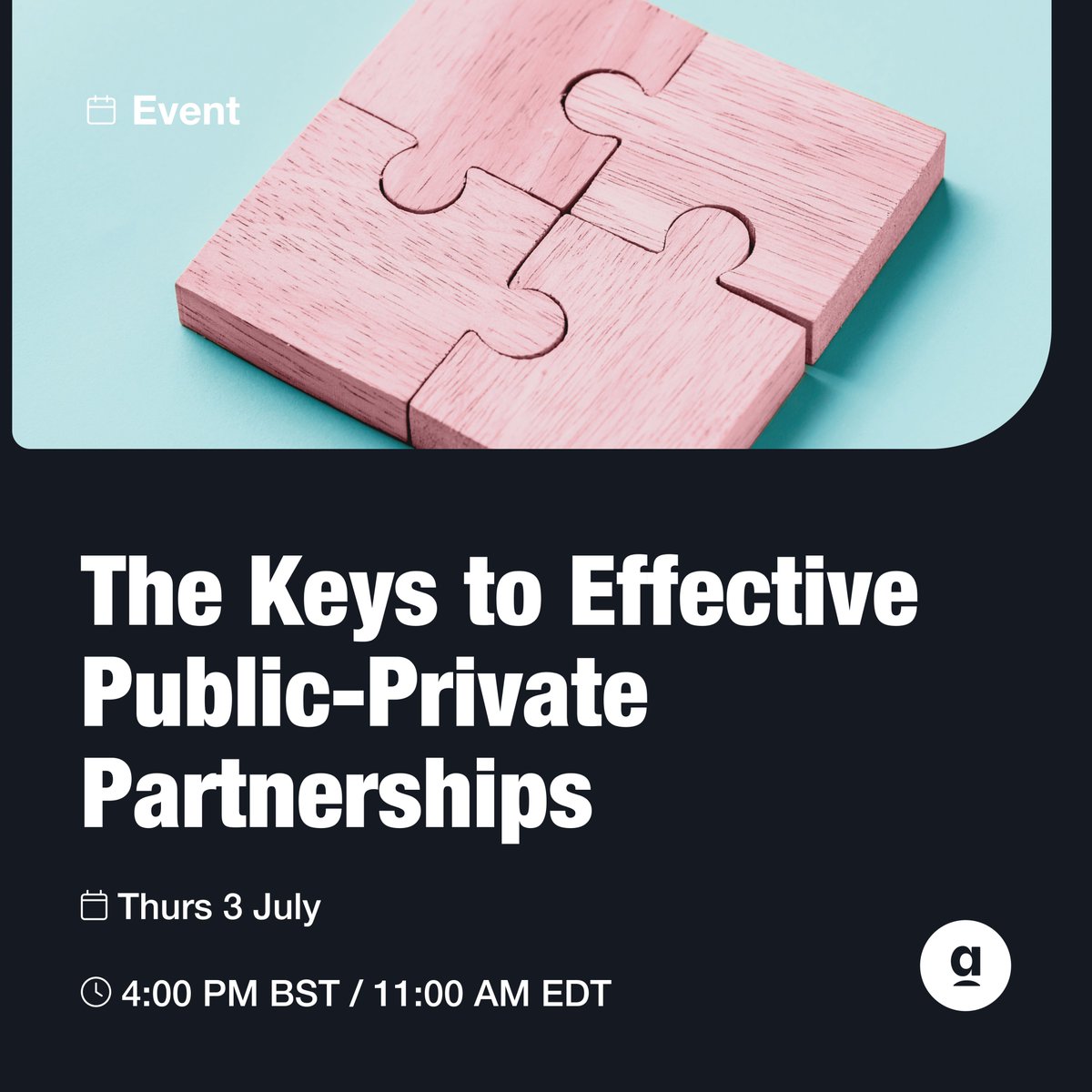 What makes public-private partnerships work? Hear from experts on structure, risk &amp; innovation on Thurs, 3 July 
🔗 apolitical.co/events/june-20…
