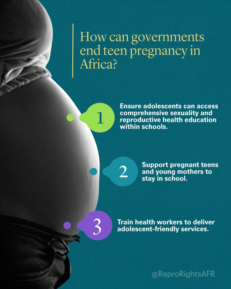 Is it possible to bring an end to teenage pregnancy?

The answer is - yes. It will require governments, policymakers, communities, and the media to work together to educate and empower girls.

Read more on our recommendations to end teen pregnancies here:

reproductiverights.org/teenage-pregna…