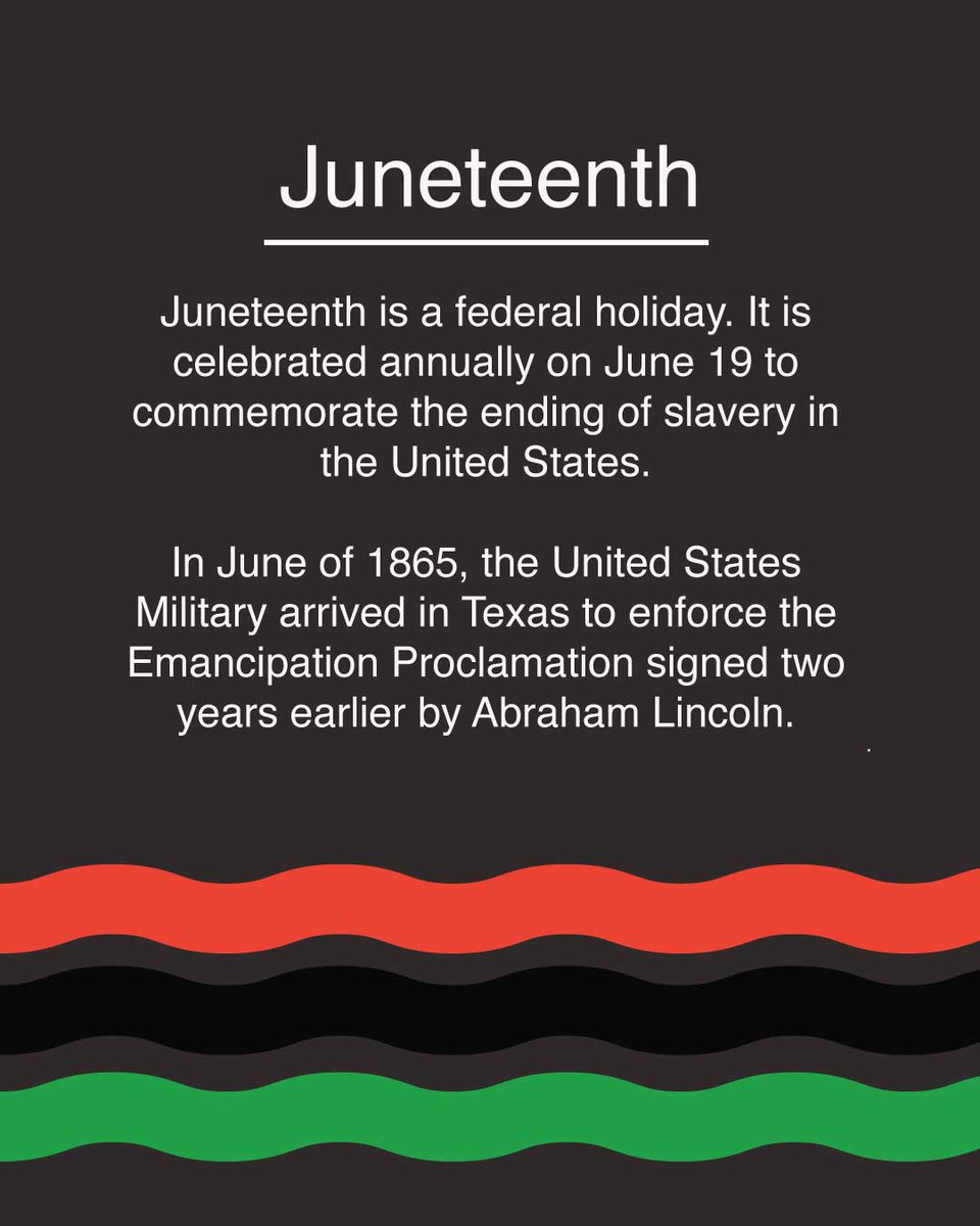 On Thursday, June 19, CCD will be closed to commemorate the last enslaved people gaining freedom.⁣ Visit CCD.edu/academic-calen… for more important dates