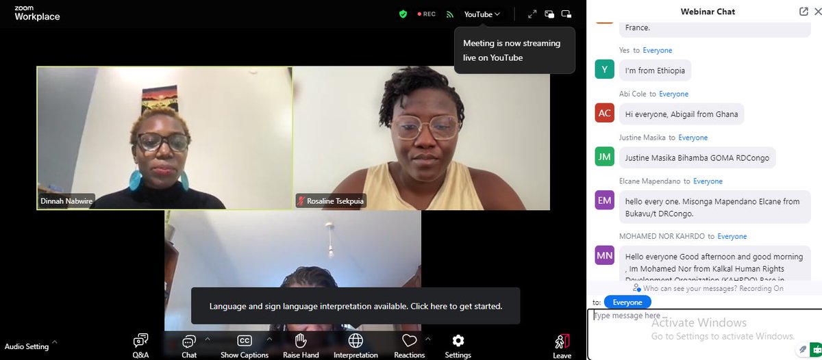 📢📢This is our call to funders, policymakers &amp; global actors: 

Women, girls, and gender-diverse people in Africa's conflict zones deserve justice, not silence.

Add your voice to this call here, we are Live👉youtube.com/watch?v=gGdETO… 

#EndImpunity