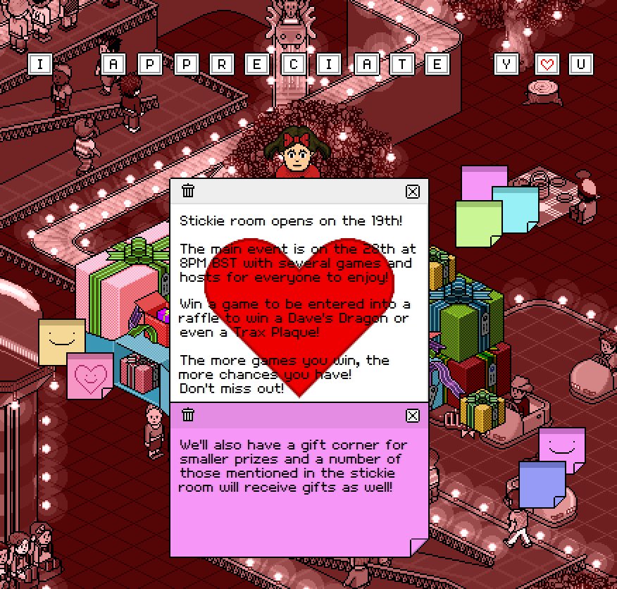 ♥️ I appreciate you event is coming ♥️

Hope you’re free on Saturday 28th June 8pm BST to join me &amp; others for a night of games and prizes. Your first win gets you a raffle ticket (into a draw with prizes inc Dave Dragon &amp; Trax Plaque) and other wins are rares! 

More info soon!