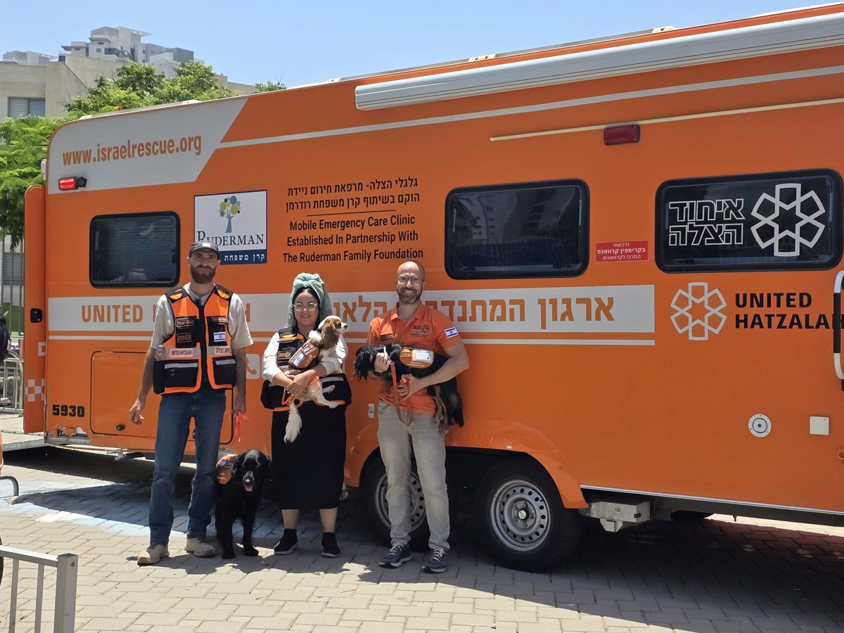 The biggest hospital in the south of Israel, Soroka was hit by a ballistic Iranian missile. United Hatzalah sent the new Ruderman ER on Wheels with doctors and paramedics to help out with patients