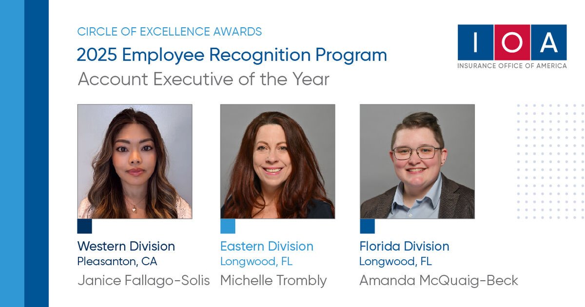 We're proud to spotlight the three winners of our 2025 Account Executive of the Year award! Their outstanding contributions and team-first mindset make a real difference. Congratulations on this wonderful achievement! #IOAUSA
