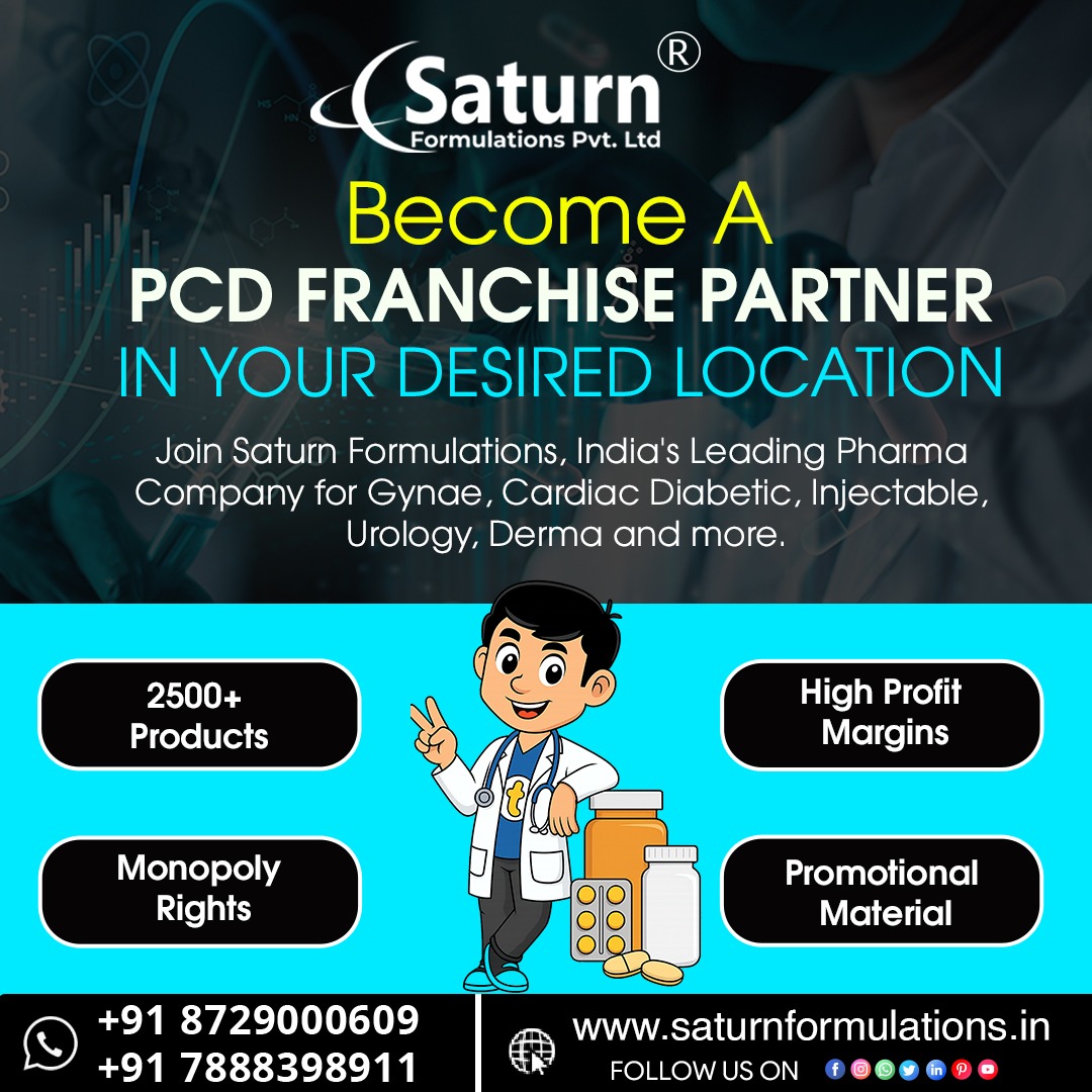 SaturnFormulat2's tweet photo. Start Your Pharma Journey with #SaturnFormulations! Become #PCDFranchise Partner in your preferred location and unlock growth in the pharmaceutical industry. Trusted across India for Gynae, Cardiac Diabetic, Injectable, Urology.
πhttps://t.co/lO2OEHSKIL
#pcdpharmafranchise https://t.co/NkP4dQB7ox
