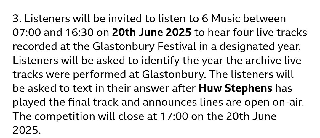 🎟 TICKET COMPETITION 🎟 

This could be your last chance!

Win tickets with 6 Music tomorrow.

#Glastonbury 

bbc.co.uk/programmes/art…