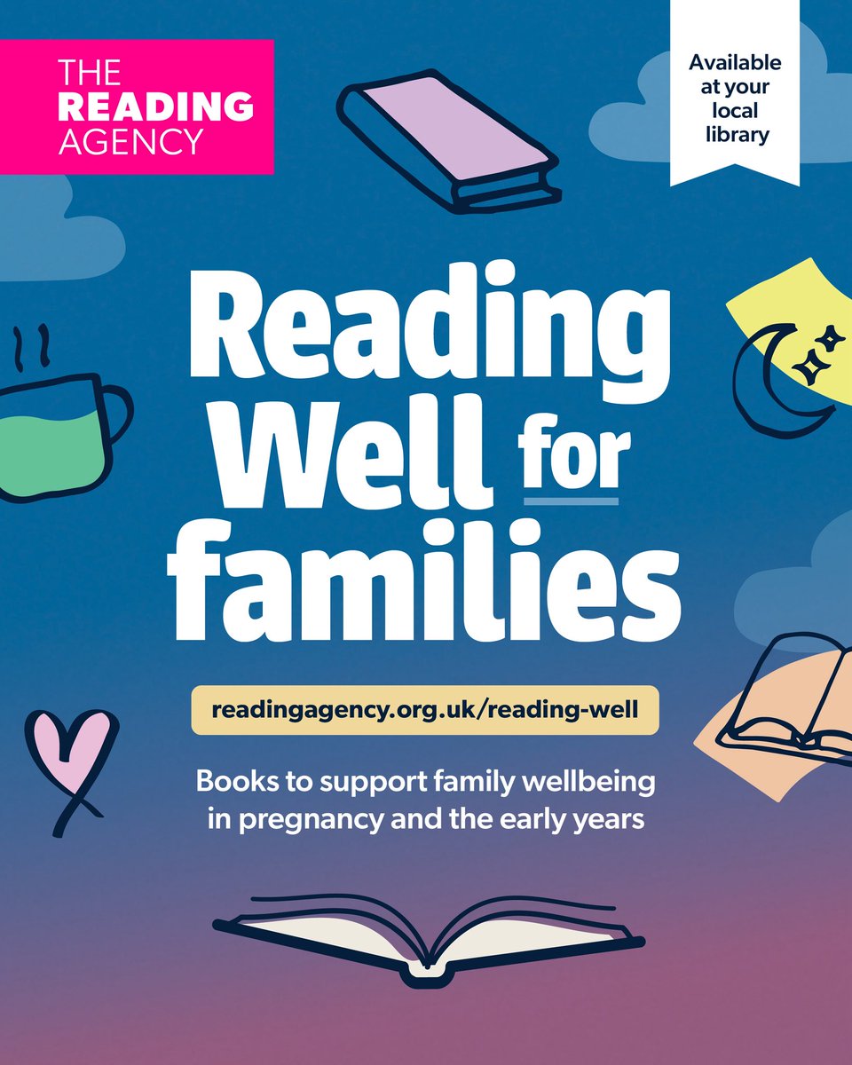 Royal Greenwich Libraries (@greenwichlibs) on Twitter photo A new booklist from <a href="/readingagency/">The Reading Agency</a> supports parents and carers with their mental health and wellbeing in pregnancy and beyond. Browse #ReadingWell for families via the #Greenwich #Libraries online catalogue here: bit.ly/3Ew1YFL with more info at readingagency.org.uk/reading-well A new booklist from <a href="/readingagency/">The Reading Agency</a> supports parents and carers with their mental health and wellbeing in pregnancy and beyond. Browse #ReadingWell for families via the #Greenwich #Libraries online catalogue here: bit.ly/3Ew1YFL with more info at readingagency.org.uk/reading-well