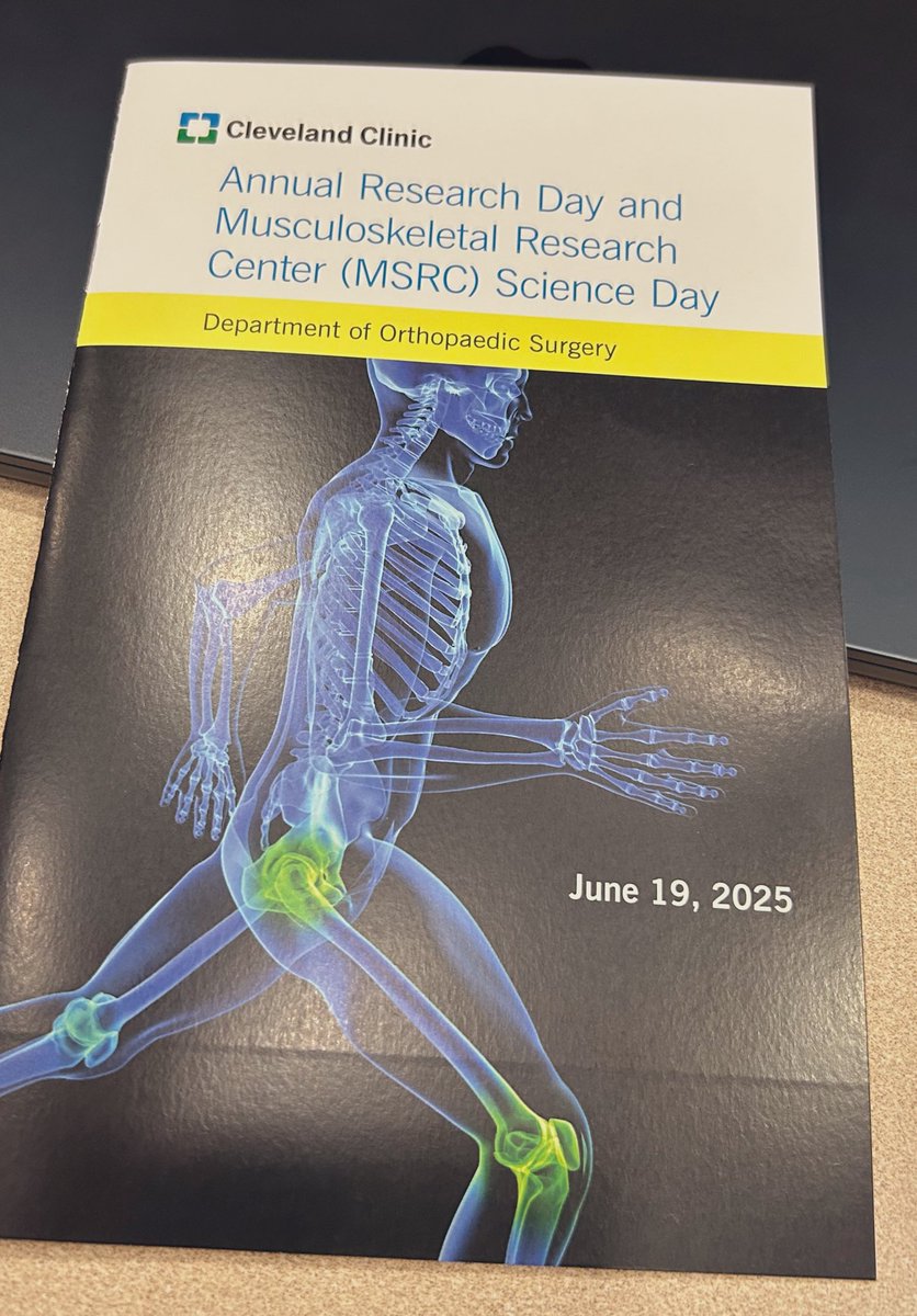 Proud to support the next generation of ortho innovation at <a href="/ClevelandClinic/">Cleveland Clinic</a> 💡🦴

MSRC Science Day &amp; Ortho Research Day reflect our mission in action: advancing science to restore mobility, relieve pain, and improve lives.

This is how we shape the future of musculoskeletal