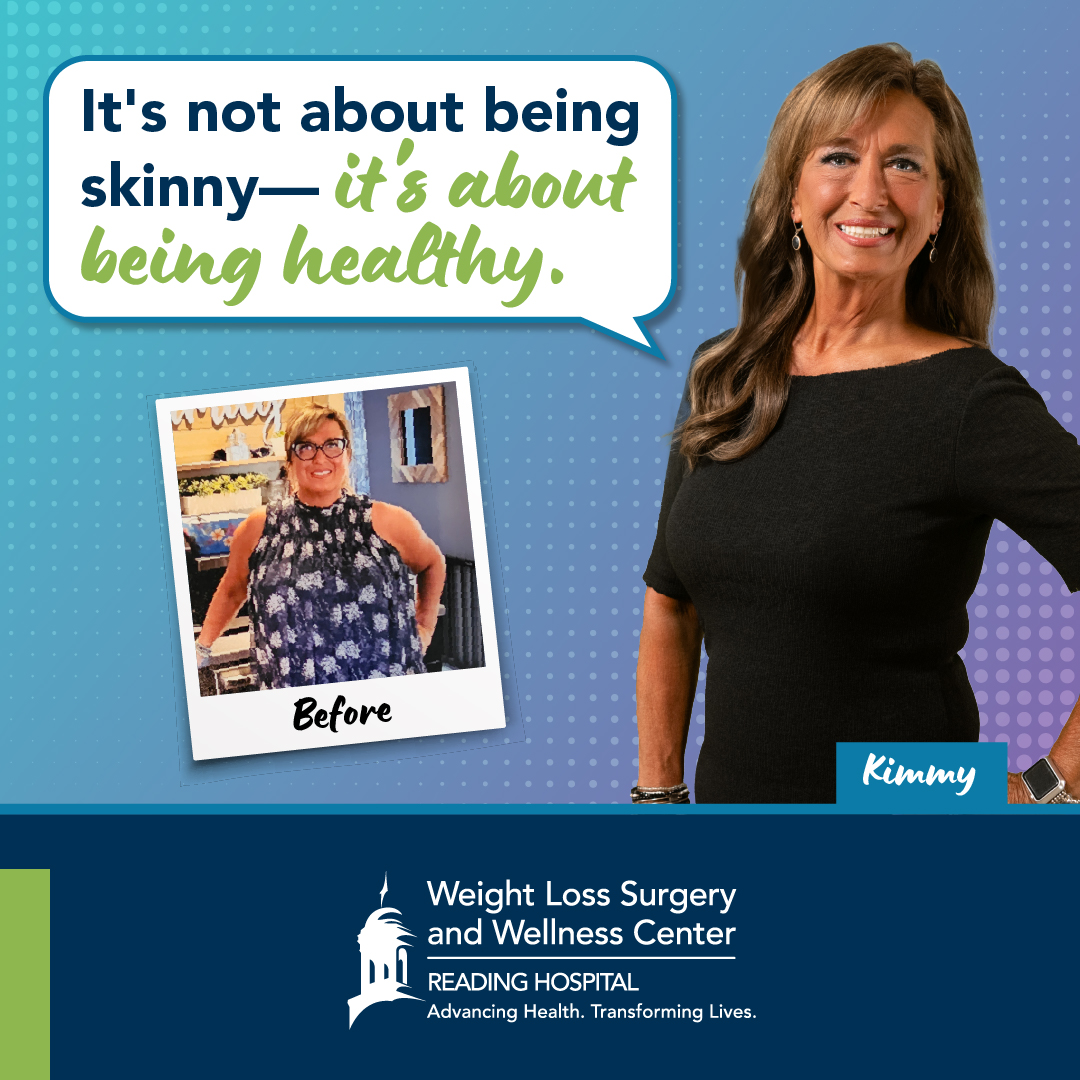 Meet Kimmy—before her journey, she struggled with sleep apnea, high blood pressure, and pre-diabetes. After losing 100 lbs. with our team’s support, she’s living fully and feeling energized.

💻 Learn more about Kimmy's story at RHBariatrics.org