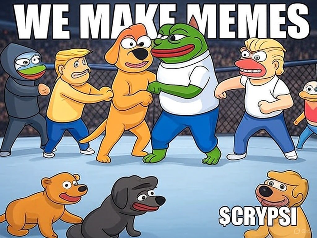 LambzBobo's tweet photo. What you see is CT chaos.
What we see? Crypsi marketing.
We make memes that shake bags and timelines.
https://t.co/mPeKgV8cPq | https://t.co/mfemRZUxrd
@CrypsiArt
#CrypsiWAGMI #MemeStorm #SolanaRaid #CryptoAlpha #Iran #jeddah #zeudiners https://t.co/71ro8iMFgN