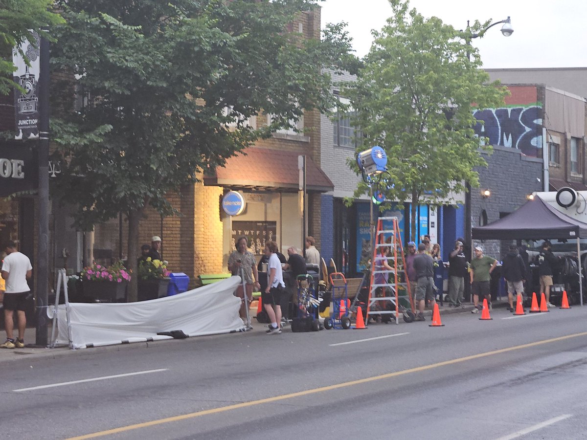 Lots of filming happening in the Junction lately.