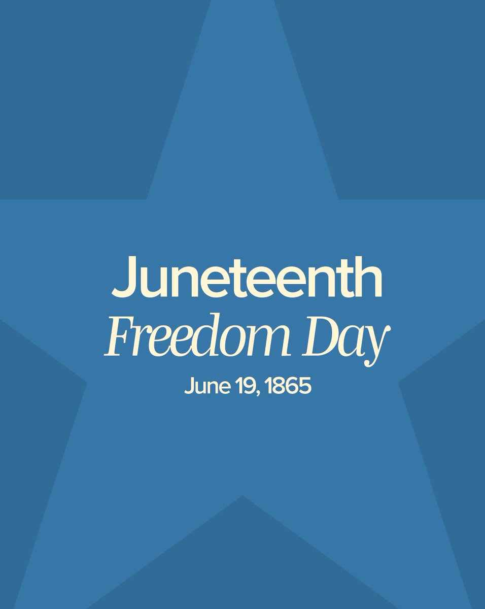 On June 19th, 1865, the last enslaved African Americans in the U.S. learned that the Civil War had ended &amp; they were free. Kansas played an important role in the fight against slavery &amp; for civil rights for all Americans. May we continue to strive for a more perfect union.
