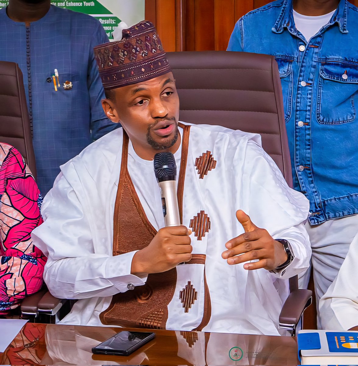 AhmedAdamu's tweet image. During the Youth Confab Press Conference in Abuja.