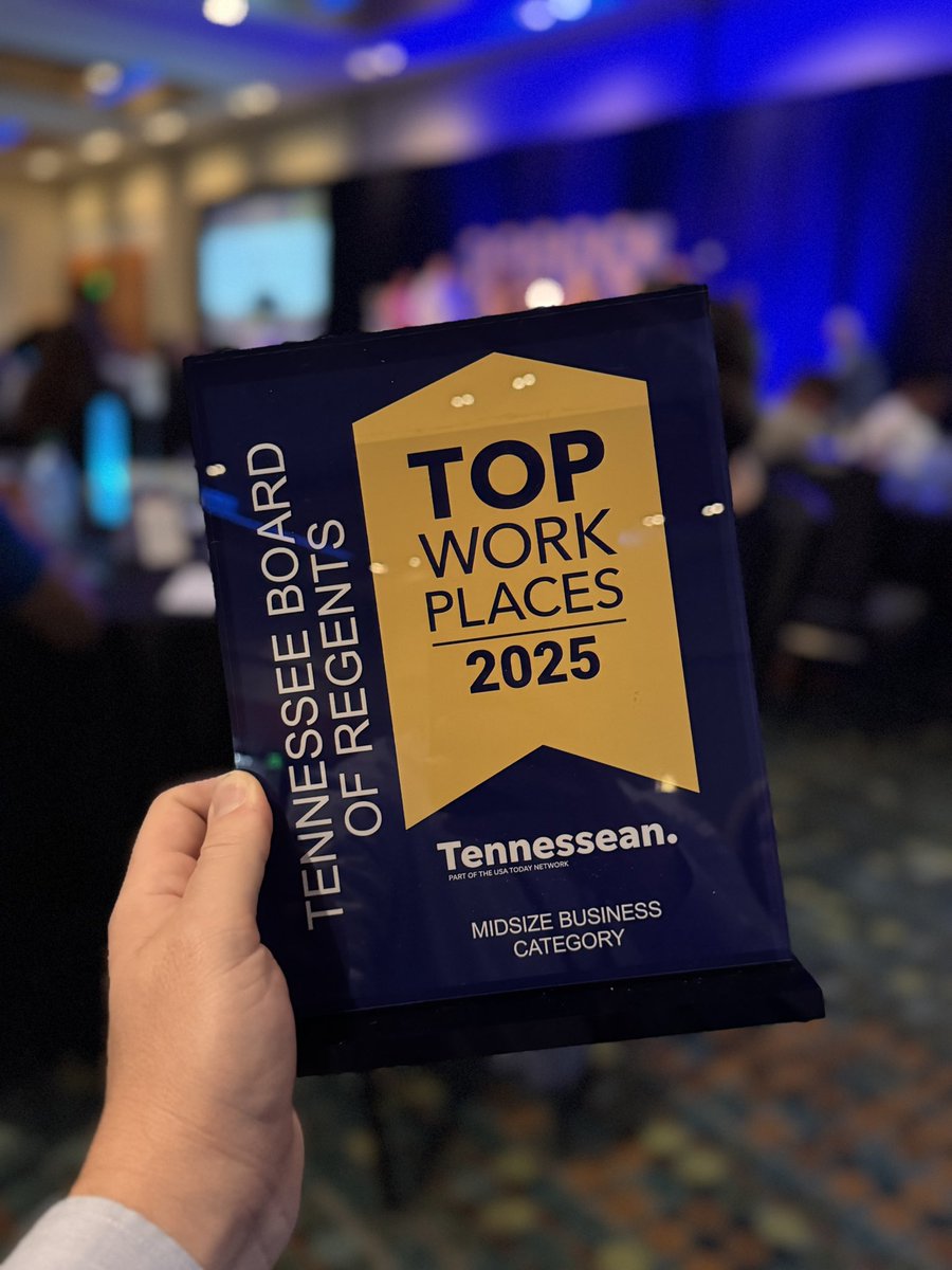WilliamsJohnEd's tweet photo. I’m not surprised that @CollegeSystemTN was in the top three of the @Tennessean’s 2025 Top Work Places. We have strong leadership and culture! Also, congratulations to the @TNCOT for coming in first place! https://t.co/Z014Dz1KFJ