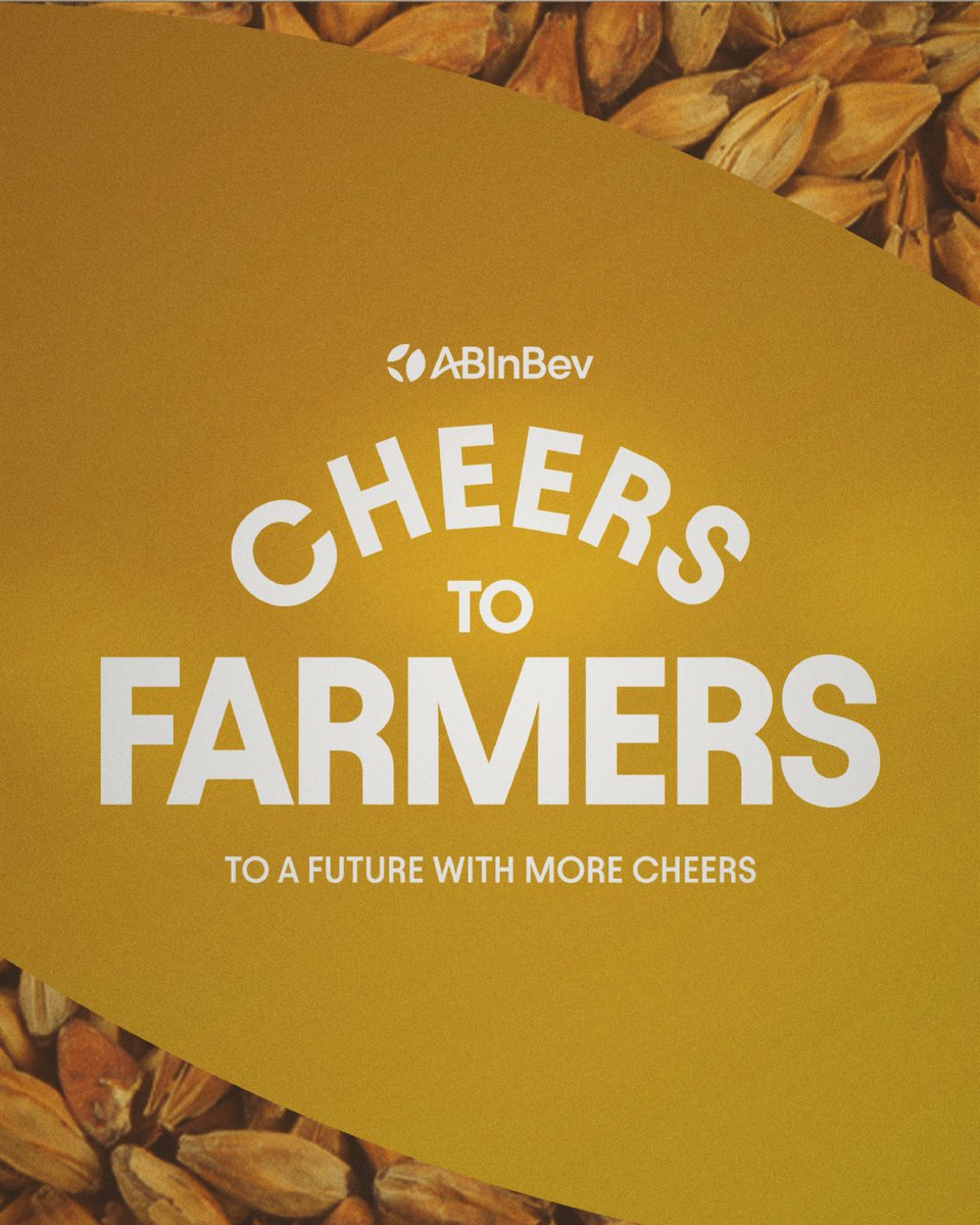 conil's tweet image. ‌At AB InBev, we're proud to partner with local farmers to source the barley, hops, and grains used to brew our beers. We’re raising a beer to our skilled and passionate farmers around the world whose ingredients are the foundation of our iconic brands. #FutureWithMoreCheers