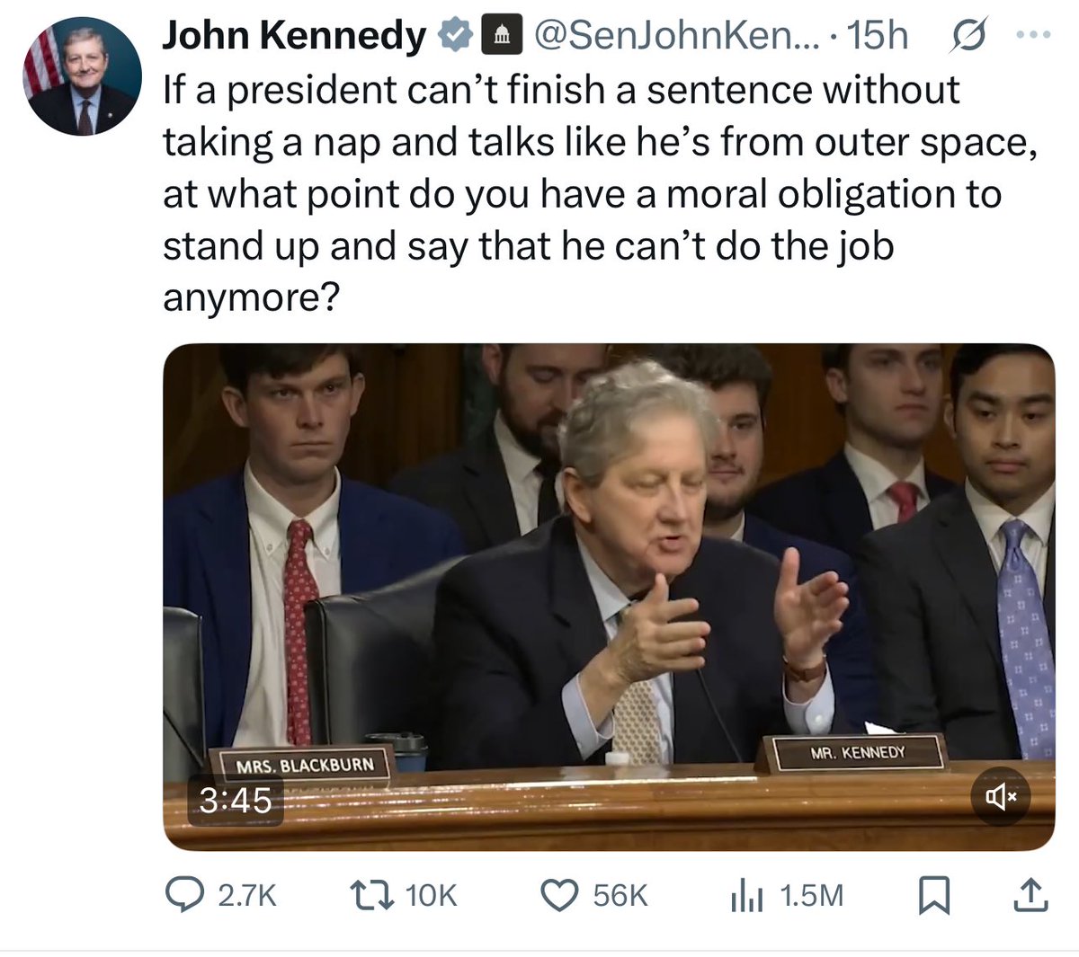 Finally, someone in the #GOP speaks up about Trump - and doesn’t know he’s doing it.