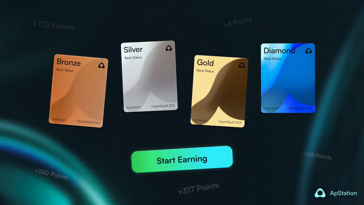 apstation_io's tweet image. ApStation Points System
It’s a four-stage model where, as you rank up, you’ll unlock more and more interesting events and offers from ApStation
How It Works - every swap on ApStation earns points.
To help you climb faster, we’ve built in 3 simple mechanics:
- Farm Boost:…