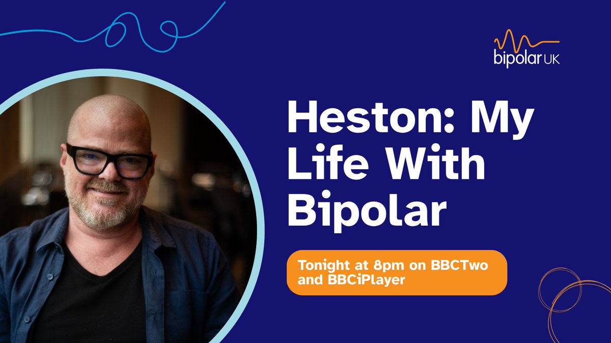📺 Tonight at 8pm!
Don’t miss Heston: My Life with Bipolar on BBC Two – a brand new documentary Heston Blumenthal’s journey with bipolar 💬

Watch live or catch up on BBC iPlayer 🎥lght.ly/p2ed05