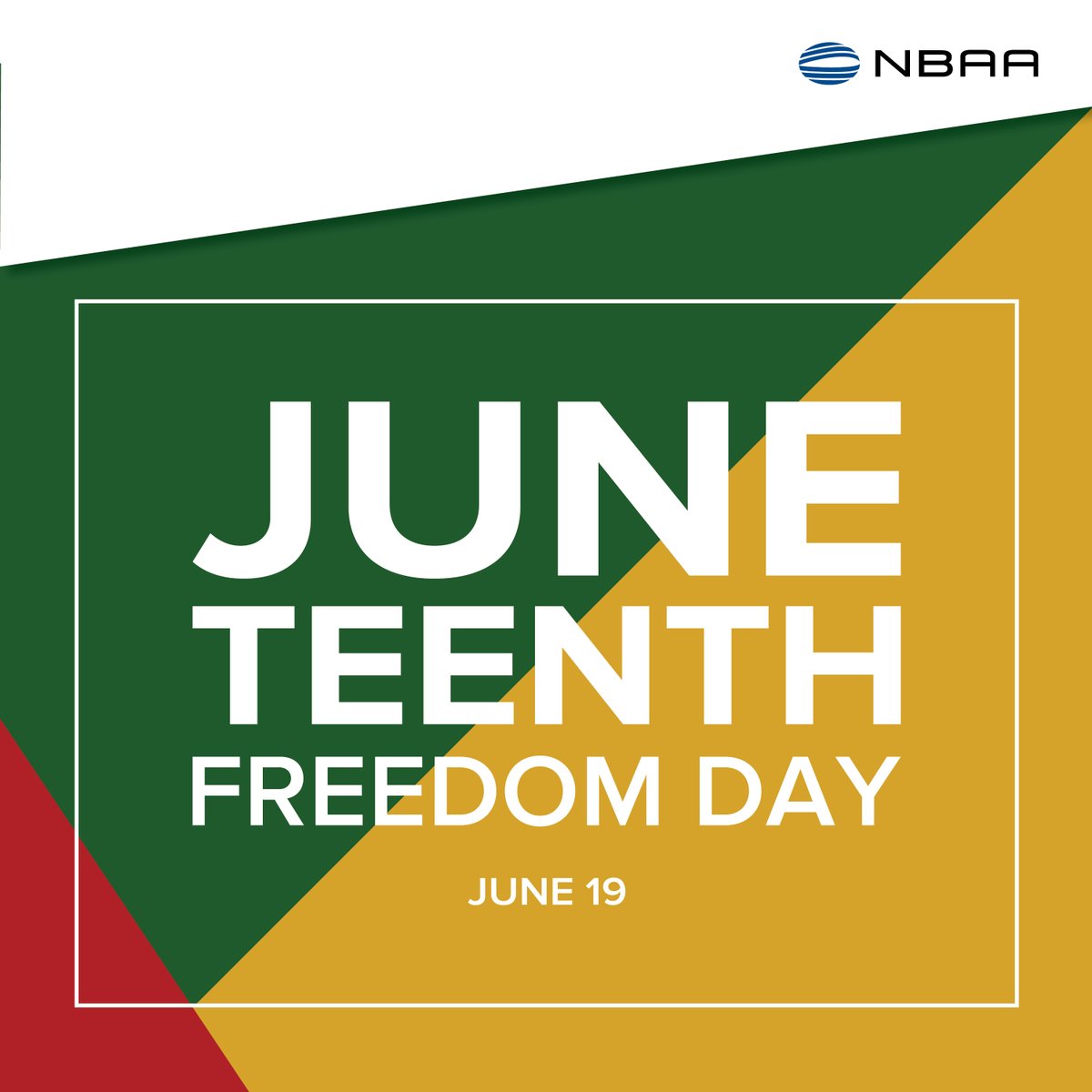 Today, we honor #Juneteenth and reflect on the importance of freedom, equality, and the continued contributions of Black leaders in our industry and beyond. #bizav