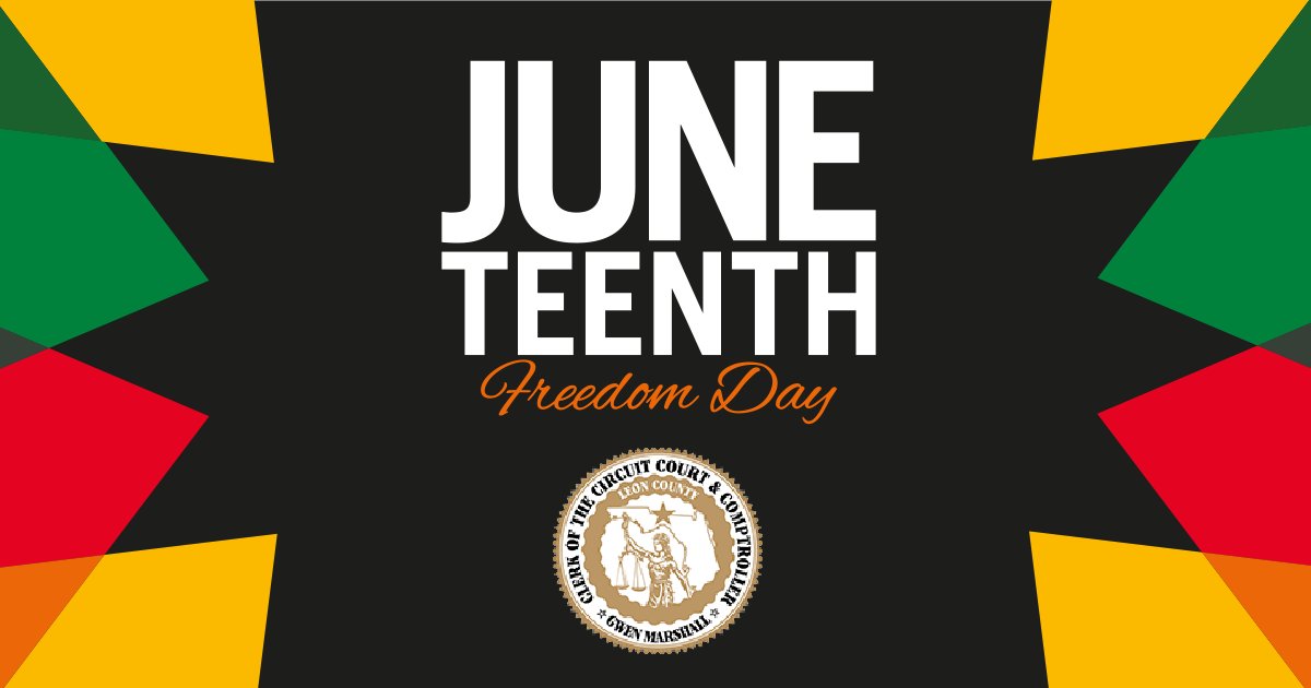 Today on #Juneteenth, we come together to commemorate the end of slavery in the United States.

#FLClerks