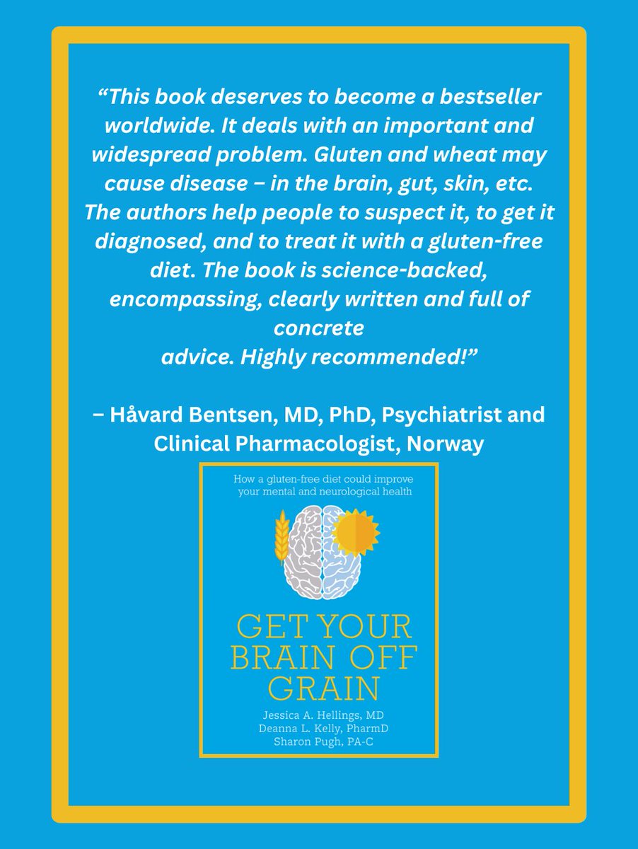 Book release today! Learn about how gluten-related disorders may affect mental and neurological health. Evidence-backed and simplified language. Now available on Amazon amazon.com/Get-Your-Brain… #gluten #MentalHealthMatters #celiac #NCGS