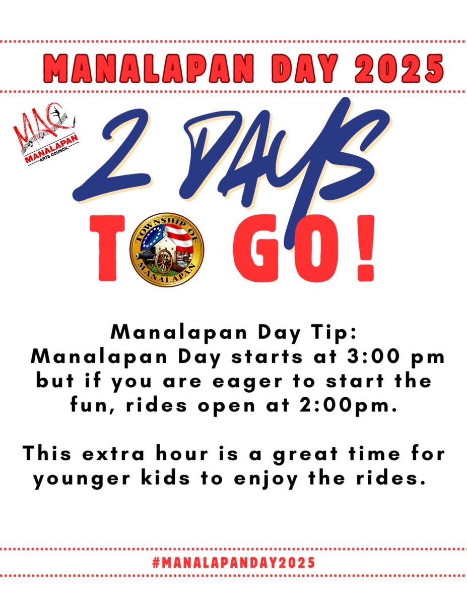 Only 2 days until Manalapan Day!