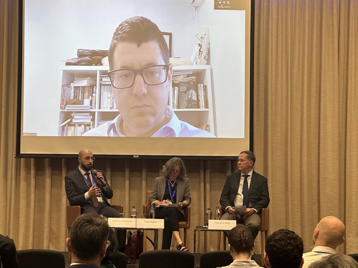 Rondeli Security Conference (@rondelisecconf) on Twitter photo #RSC2025 closing session analyzed complexities of the Middle Eastern puzzle. Thomas Melia (<a href="/Georgetown/">Georgetown University</a>), Danny Orbach (<a href="/HebrewU/">Hebrew University</a>) and Abdulrahman Al Haddadi with Vivian Walker discussed Iran-Israeli conflict and potential scenarios of how events may unfold.
#RondeliSC #RSC2025 closing session analyzed complexities of the Middle Eastern puzzle. Thomas Melia (<a href="/Georgetown/">Georgetown University</a>), Danny Orbach (<a href="/HebrewU/">Hebrew University</a>) and Abdulrahman Al Haddadi with Vivian Walker discussed Iran-Israeli conflict and potential scenarios of how events may unfold.
#RondeliSC