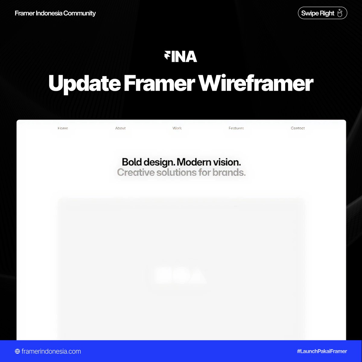 framerindonesia's tweet photo. Cepat, rapi, dan siap langsung edit.
Gak perlu mulai dari nol, tinggal gas desainnya! Cobain yuk 😄

#Framer #FramerIndonesia #FokusFramer https://t.co/T5WUWRtnbd