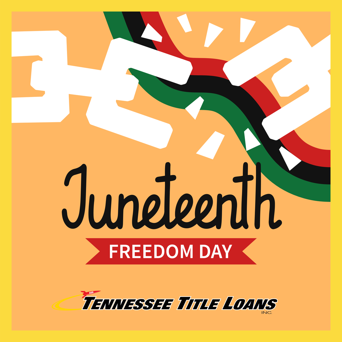 TitleTennessee's tweet photo. Today, we celebrate Juneteenth with our Georgia community! 🕊️🎉 Georgia Auto Pawn, Inc. honors this day of freedom and equality. 💪 How do you and your loved ones celebrate? Share your thoughts! 🇺🇸 

#Juneteenth #Georgia #Freedom #Unity #GeorgiaJuneteenth #GeorgiaAutoPawn https://t.co/EktICTqCdw