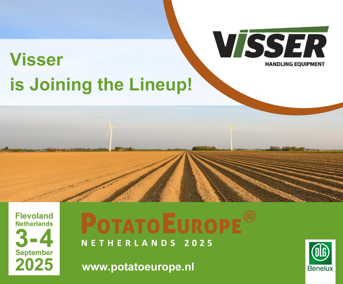 <a href="/VisserBolsward/">VisserBolsward</a> is a renowned manufacturer of custom-built transport and handling systems for the agricultural and industrial sectors. Discover their advanced transport and handling systems by visiting their website at visserbolsward.com

#PotatoEurope #potatoes #europe