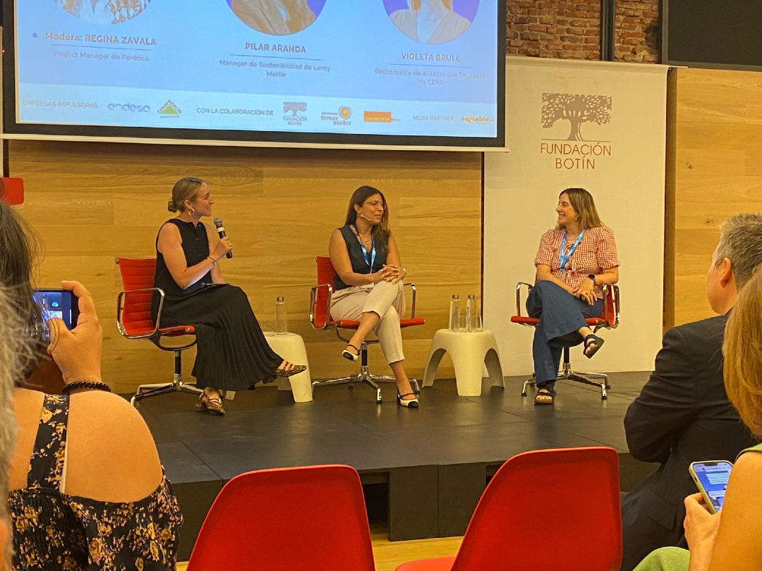 📍 Hoy hemos asistido a la jornada "Propósito e impacto: empresas y ONG liderando la transformación", organizado por <a href="/foretica/">Forética</a>

🤝 Un espacio de reflexión y conexión para impulsar alianzas con propósito entre empresas, ONG e instituciones, generando impacto real y transformador💯