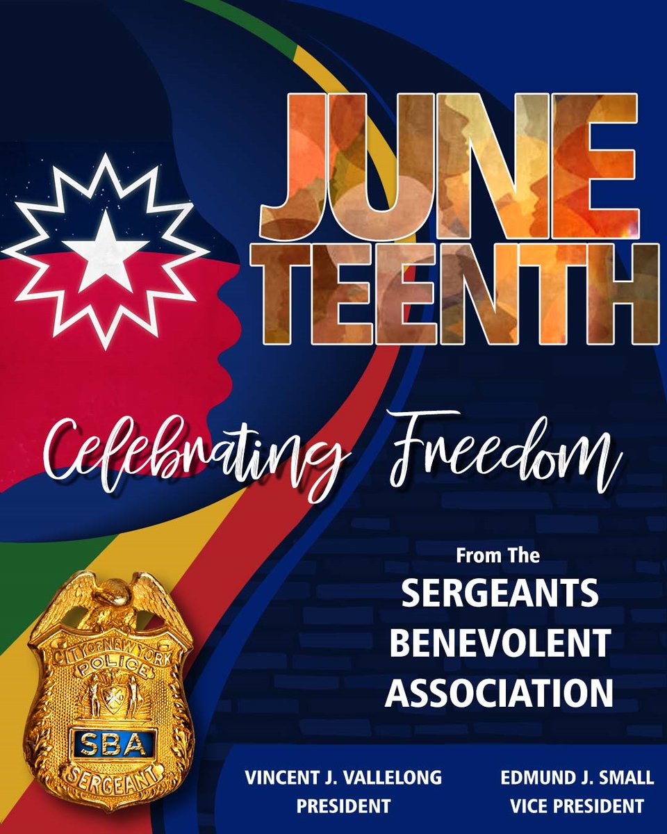 Today we celebrate #Juneteenth, a federal holiday commemorating the abolishment of slavery in the U.S. in 1865. Please take a moment to reflect on the social &amp; historical significance of this momentous day. #nypd @nypd_guardians_association @rsanypd <a href="/nypdpea/">NYPDPEA</a>