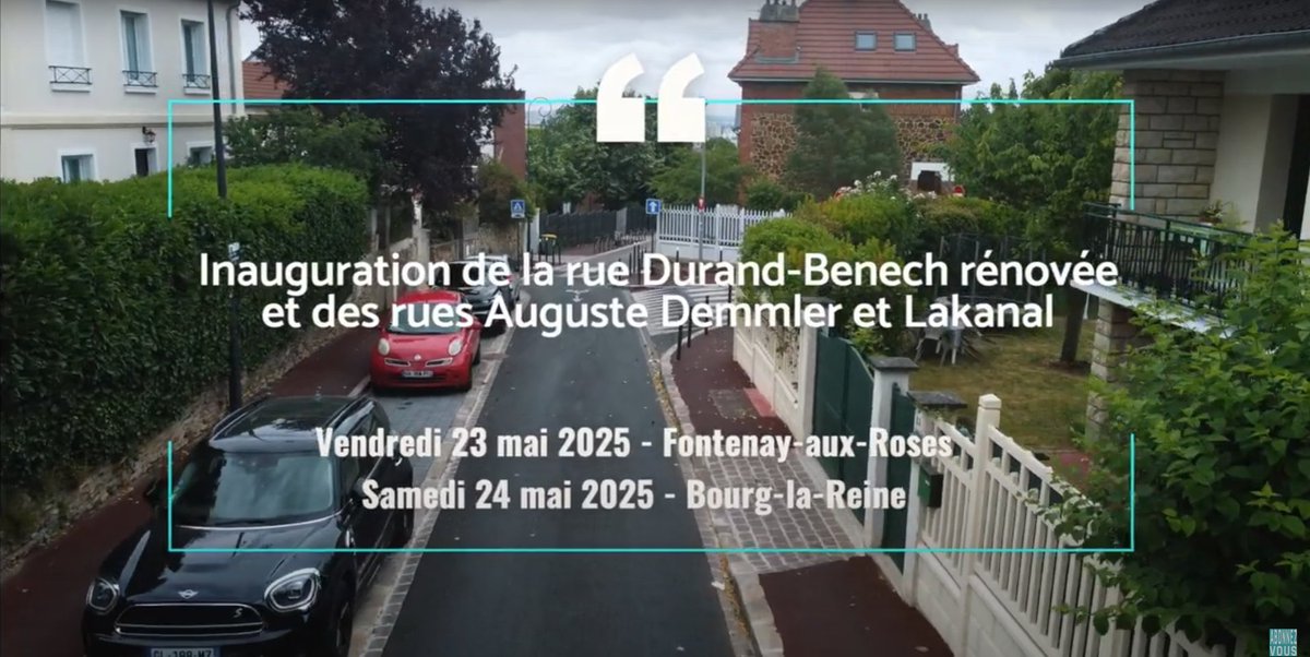 Vallée Sud - Grand Paris (@vallee_sud) on Twitter photo Des rues rénovées et végétalisées pour améliorer le quotidien des citoyens sur le Territoire Vallée Sud – Grand Paris. Découvrez en image les inaugurations des rues Durand-Benech à <a href="/fontenay92/">Fontenay-aux-Roses</a> et Auguste Demmler et Lakanal à <a href="/Ville_de_blr/">Bourg-la-Reine</a> : cutt.ly/9rWGIJb0 Des rues rénovées et végétalisées pour améliorer le quotidien des citoyens sur le Territoire Vallée Sud – Grand Paris. Découvrez en image les inaugurations des rues Durand-Benech à <a href="/fontenay92/">Fontenay-aux-Roses</a> et Auguste Demmler et Lakanal à <a href="/Ville_de_blr/">Bourg-la-Reine</a> : cutt.ly/9rWGIJb0