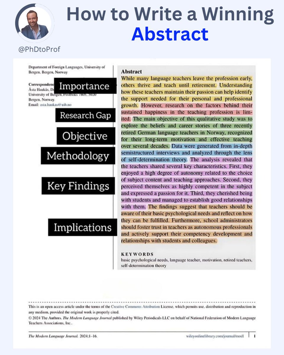 PhDtoProf's tweet photo. How I taught my PhD student to turn boring abstracts into reader magnets

His transformation shocked the entire department

Mark had brilliant research but abstracts putting reviewers to sleep. Conference rejections piling up.

One formula changed everything 🧵 https://t.co/E9NxkiRRQ8